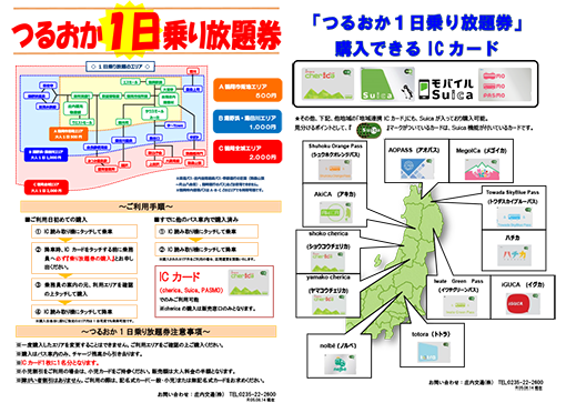 つるおか1日乗り放題券